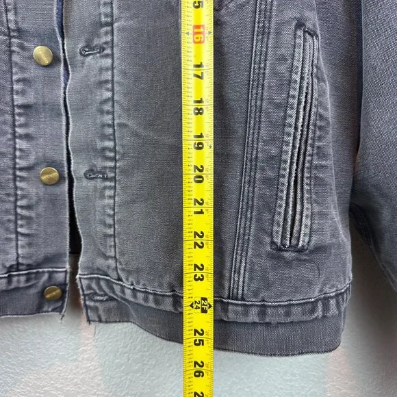 Vintage Carhartt Trucker Jacket M Blanket Lined 90s Retro Workwear Cargo Worn In - Picture 10 of 12